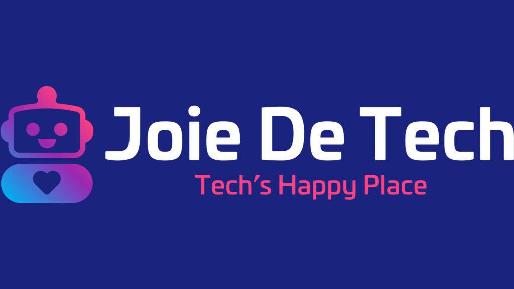 Joie de Tech logo and mascot JoiBot