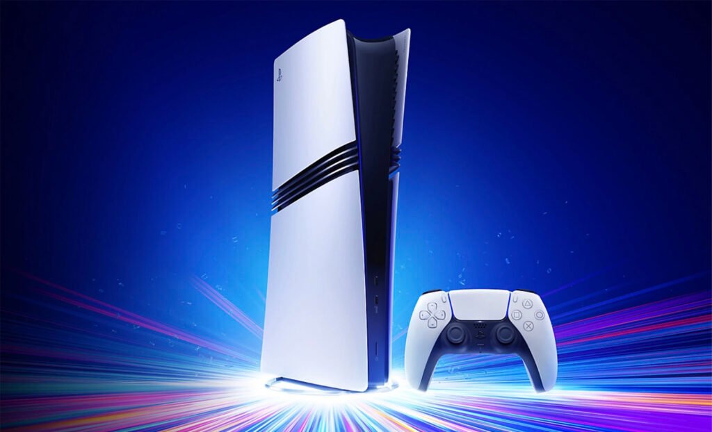 Product image of PS5 Pro with DualSense controller